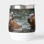 "Rivière Sérénité : Capybaras nageant dans le cour (Gauche)