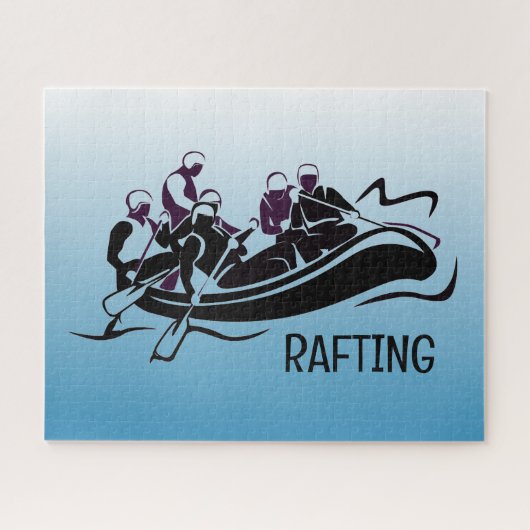 Rivière White Water Rafting Jigsaw Puzzle (Horizontal)