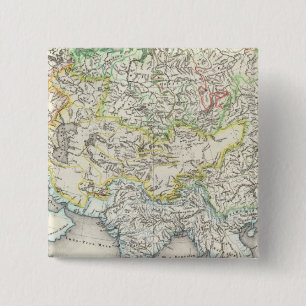Rivieren in Azië Vierkante Button 5,1 Cm