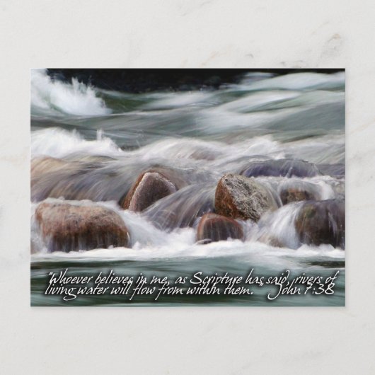 Rivieren van het Inspirerend van het levende water Briefkaart (Voorkant)