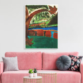 Rivières naturelles Prin toile étiré (Insitu(Salon))