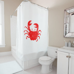 Rivierkrab Douchegordijn