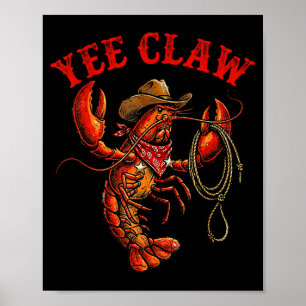 Rivierkreeft cowboy joe klauw rivierkreeft kreeft  poster