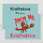 Rivierkreeftenfeest, Kräftskiva, Scandinavië Kaart (Voorkant / Achterkant)