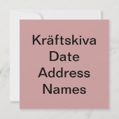 Rivierkreeftenfeest, Kräftskiva, Scandinavië Kaart (Achterkant)