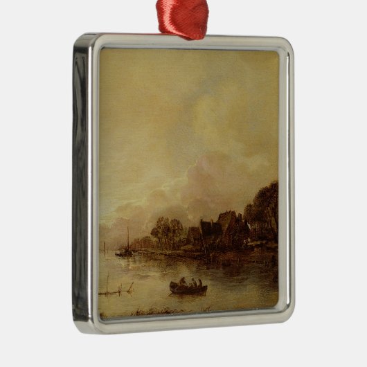 rivierlandschap metalen ornament (Rechts)