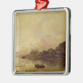 rivierlandschap metalen ornament (Links)