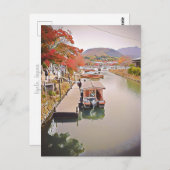 Rivieroever Kyoto Briefkaart (Voorkant / Achterkant)