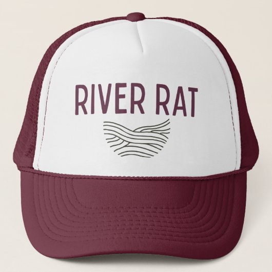Rivierrat trucker hoed pet (Voorkant)