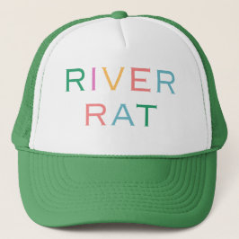 Rivierrat trucker hoed trucker pet
