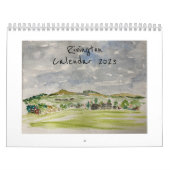 Rivington Lancashire 2023 Calendrier Art original (Protection)