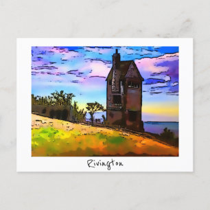 Rivington Pigeon Tower Leverhulmes Garden Horwich Briefkaart