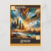 Riyad, Saoedi-Arabië |  schilderij Briefkaart (Voorkant)