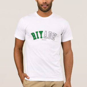 Riyadh in Saudi-Arabië: nationale vlagkleuren T-shirt