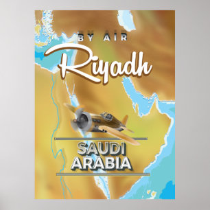 Riyadh Saudi-Arabië: poster van het klassieke reiz