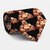 Riyah-Li Design die boeddha lachen Stropdas (Opgerold)