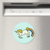 Riyah-Li Design Rainbow Pooping Unicorn Magneet (Insitu (Vaatwasser))