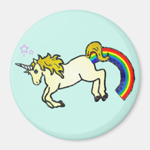 Riyah-Li Design Rainbow Pooping Unicorn Magneet