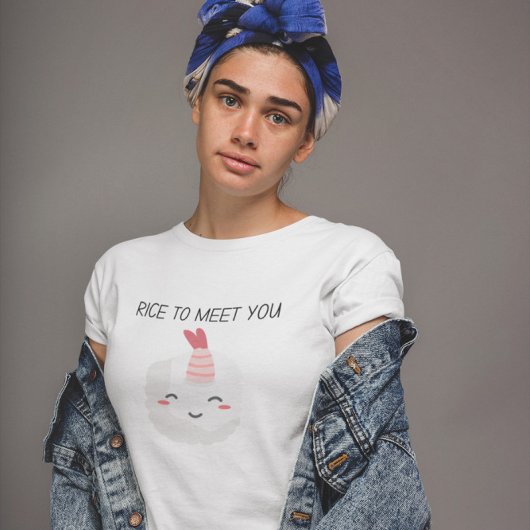 Riz Pour Vous Rencontrer T-Shirt Kawaii Sushi