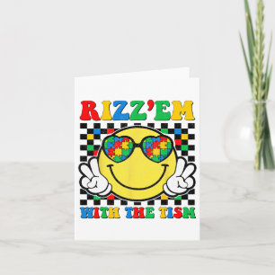 Rizz Em met de TISM Funny Autism Awareness Boys Kaart
