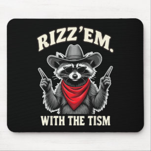 Rizz EM met de TISM Funny Meme Autisme Bewustzijn Muismat
