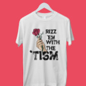 Rizz em met de tismretro Flower artistiek T-shirt