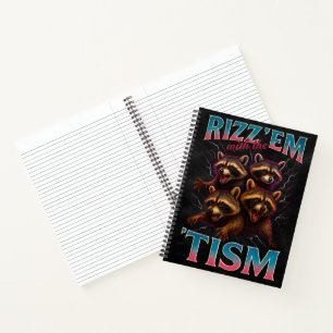 Rizz Em With The Tism Meme Autisme Grappige Wasbee Notitieboek