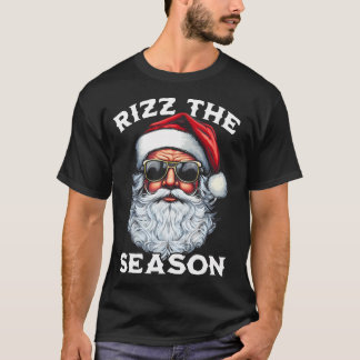 Rizz Het Seizoen Gekke Kerst Grappige Kerstman Man T-shirt