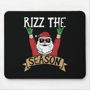 Rizz Het Seizoen Grappige Kerstman Santa Rock Kers Muismat