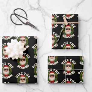 Rizz Het Seizoen Trendy Kerstman Santa Inpakpapier Vel