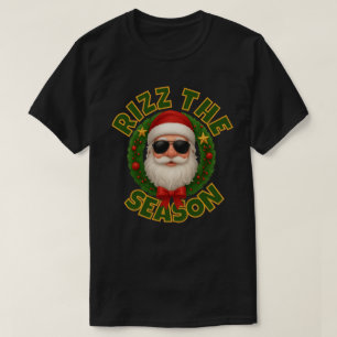 Rizz Het Seizoen Trendy Kerstman Santa T-shirt