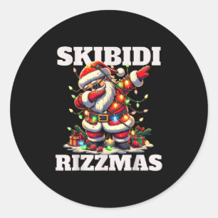 Rizz Kerstman Kerstmis Funny Xmas Gen Alpha Skibid Ronde Sticker