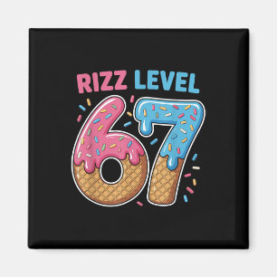 Rizz Niveau 67 Alpha Slang Gen 67e Nummer Ijs Crea Magneet