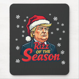 Rizz van het seizoen Funny Trump Kerstman Santa Muismat