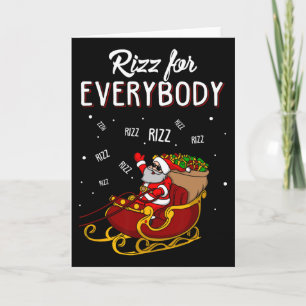 Rizz voor iedereen vrolijk Rizzmas tieners kids gr Kaart