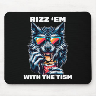 Rizz ze met de Tism Autisme Bewustzijn Grappige Me Muismat