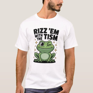 Rizz Ze Met de Tism Koele Kikker T-shirt