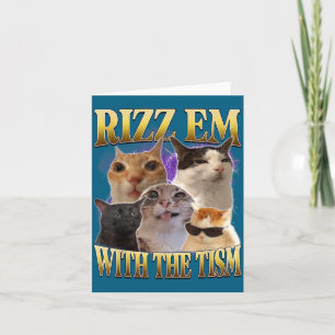 Rizz ze met het Tism Vintage Retro 90s Grappige Ka Kaart