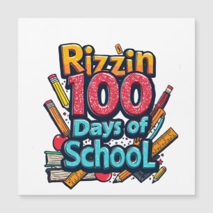 Rizzin 100 Days of School Gen Alpha Grappig
