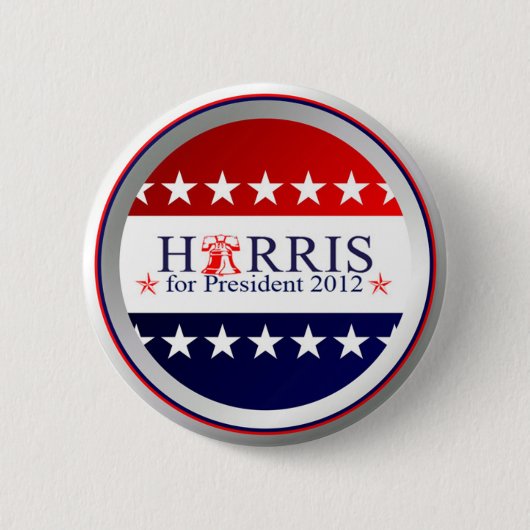 RJ Harris voor de Button President 2012 (Voorkant)