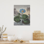RJ Thornton - The Blue Egyptian Water-Lily Poster (Keuken)
