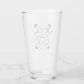 RLCC Pint Glasses - Argyle Golf Logo Glas (Achterkant)