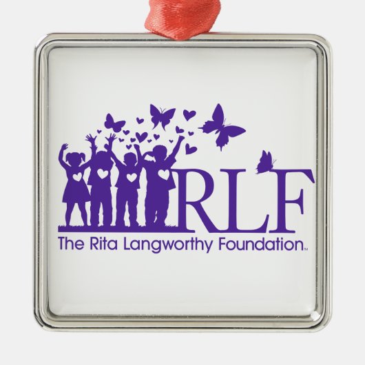RLF Logo Premium Square Ornament (Voorkant)