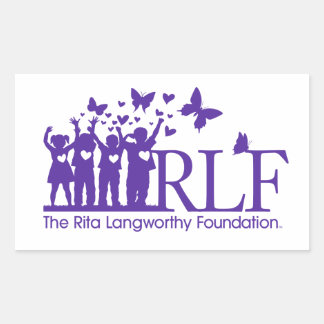 RLF Signature Logo Rechthoek Sticker, glanzend Rechthoekige Sticker