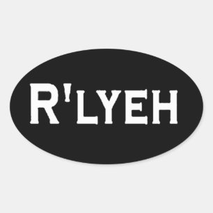 R'LYEH OVALE STICKER