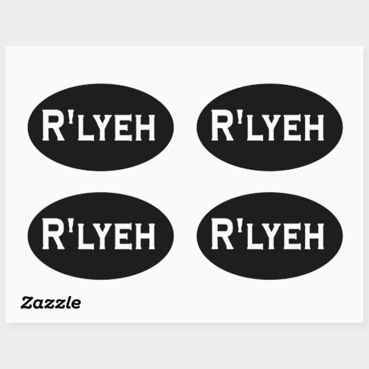 R'LYEH OVALE STICKER (Vel)