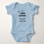 RME360. Voor baby jongen hoe heeft tweelingzussen. Romper (Voorkant)
