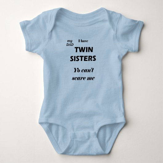 RME360. Voor baby jongen hoe heeft tweelingzussen. Romper (Voorkant)