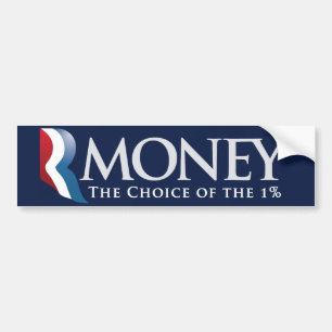 RMoney Romney Parody Bumpersticker