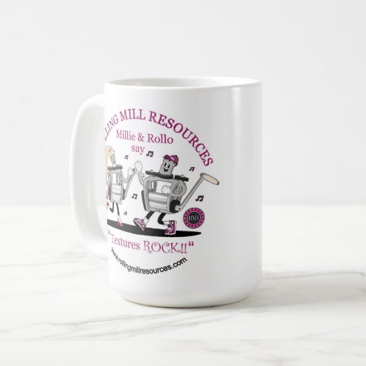 RMR Textures Rock 15 oz Mug (Devant gauche)